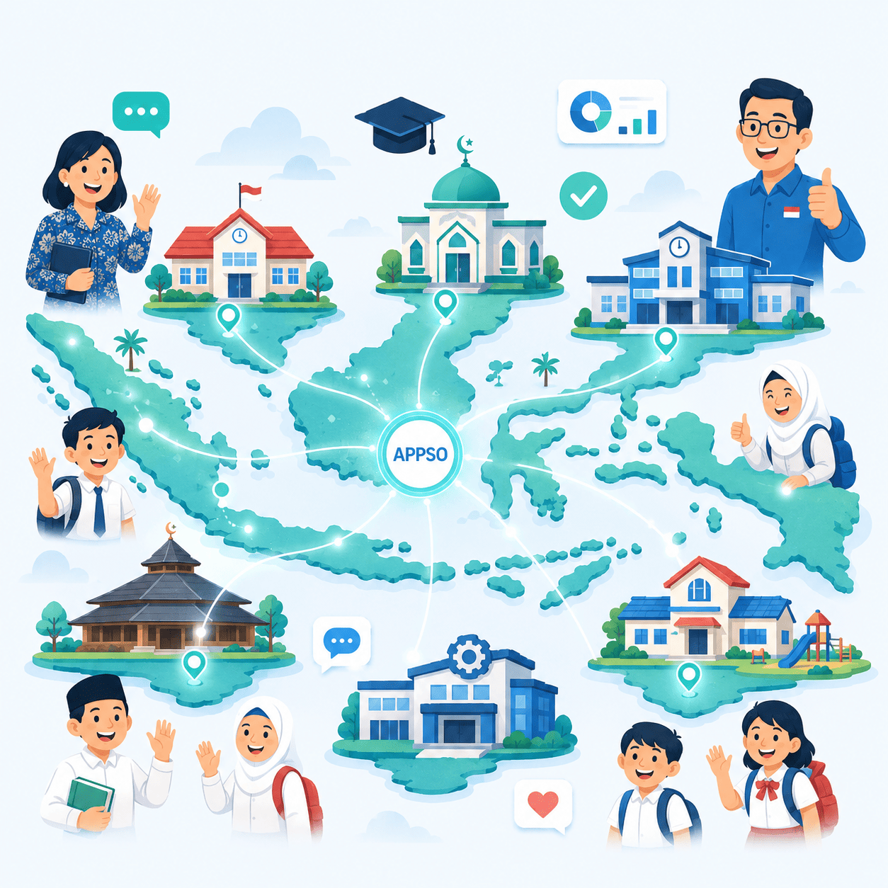 Komunitas sekolah pengguna APPSO Indonesia